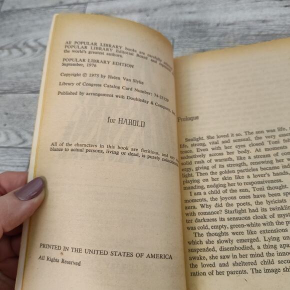 The Mixed Blessing by Helen‎ Van Slyke 1976 Vintage paperback Romance - Picture 11 of 13